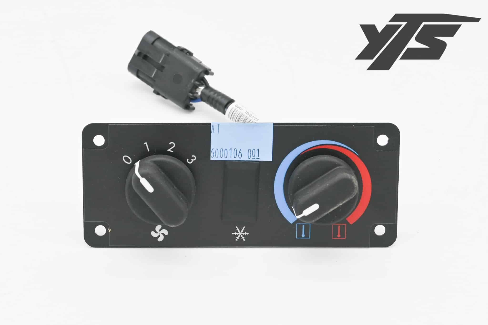 Autocar Heater Control Panel - A6000106-001 - Heating & Cooling for yard trucks SKU A6000106-001