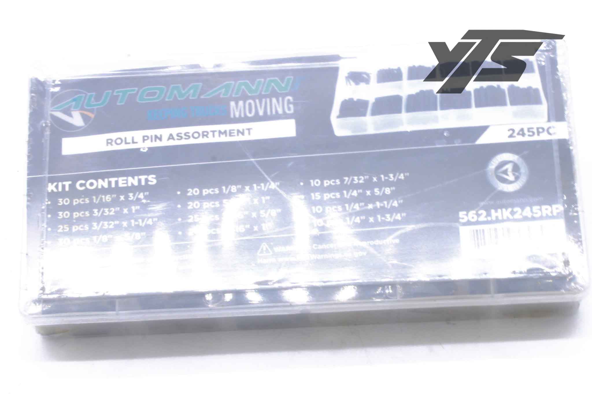 Automann Roll Pin Asst Kit - 562.HK245RP - Fasteners for yard trucks SKU 562.HK245RP