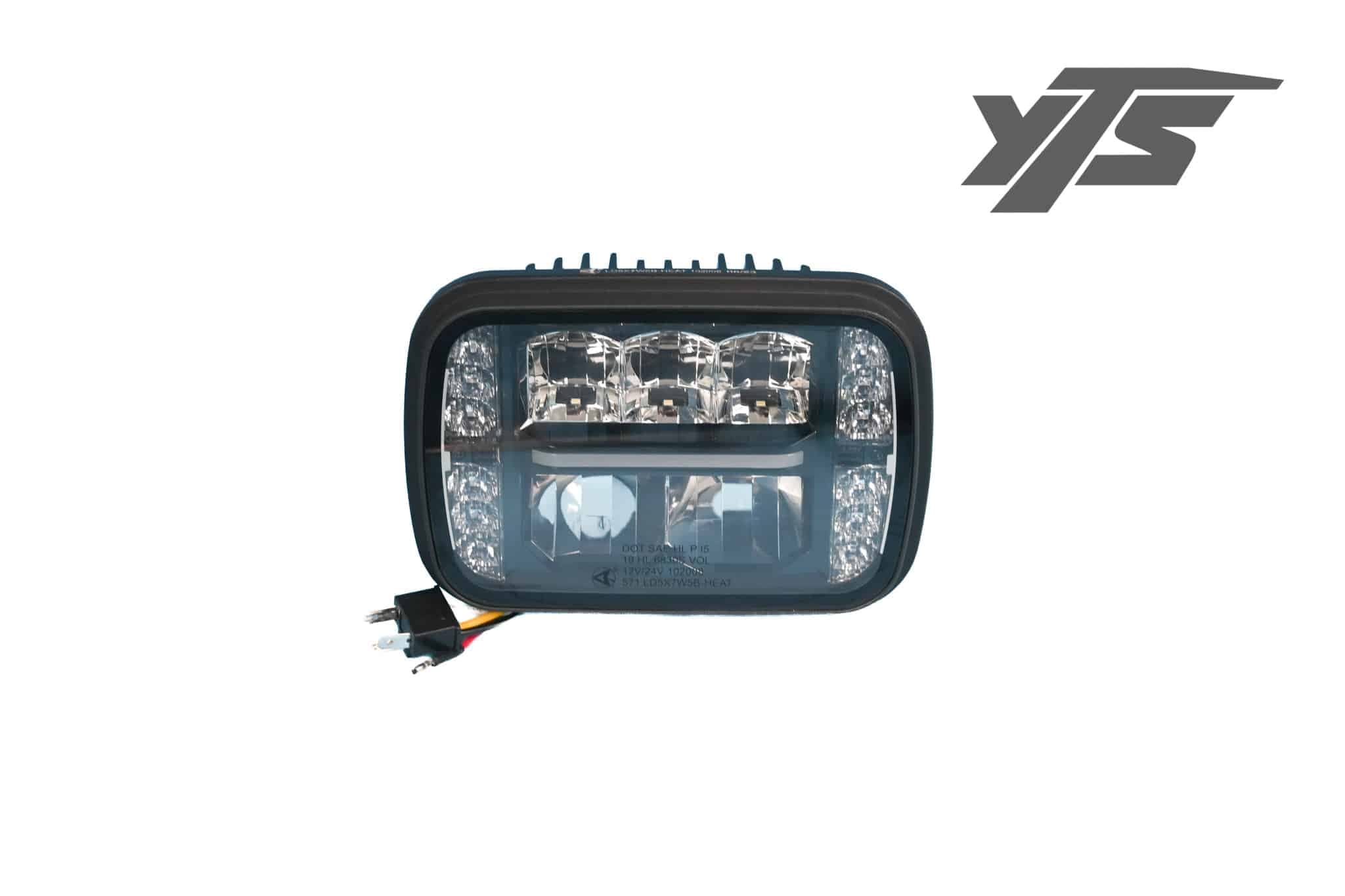 Automann Heated Red 4" Round LED - 571.LD5X7W5B-HEAT - Lights for yard trucks SKU 571.LD5X7W5B-HEAT