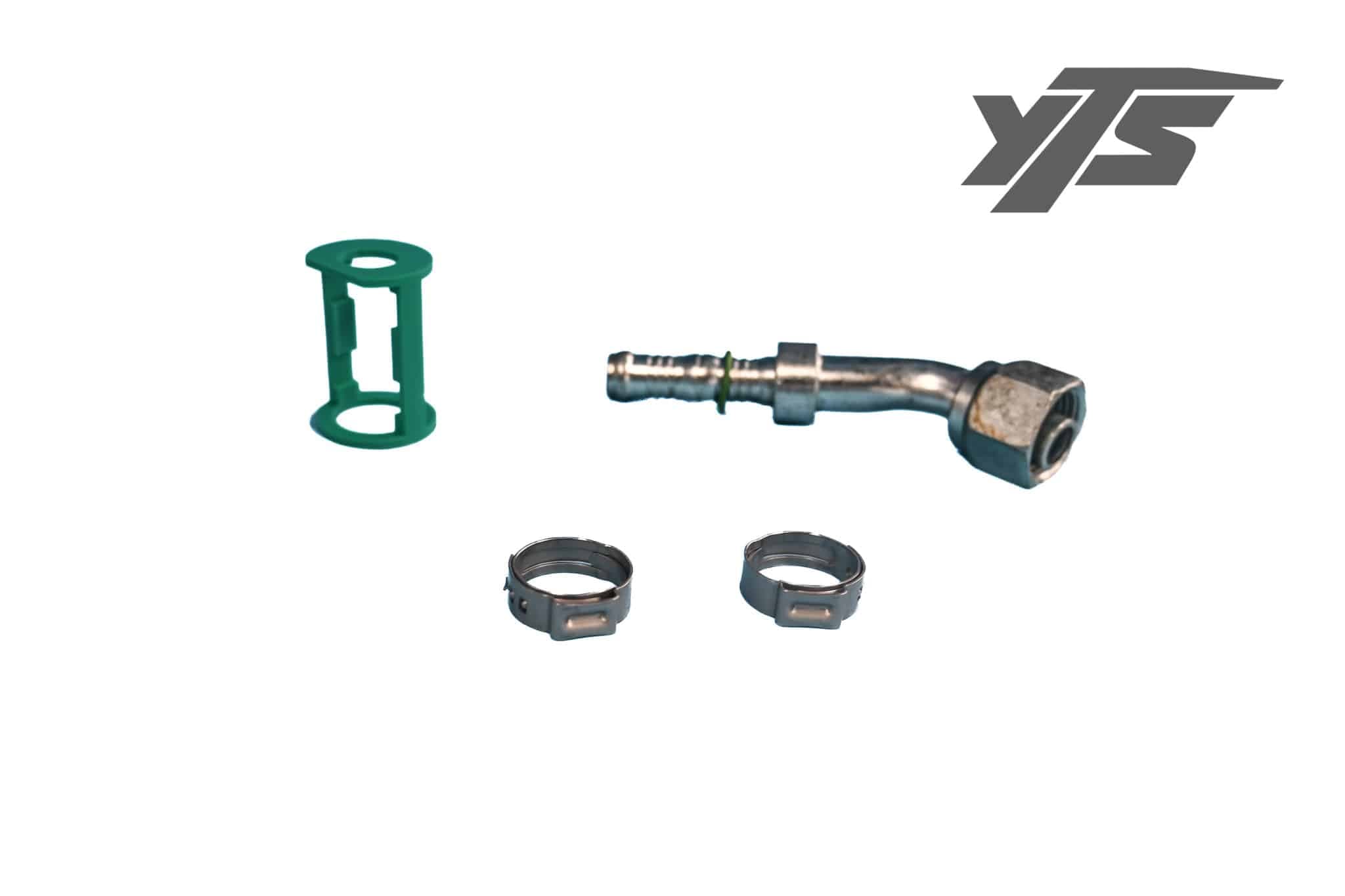 Automann A/C Hose Female 45 Fitting - BC54705-0808C - Miscellaneous for yard trucks SKU BC54705-0808C