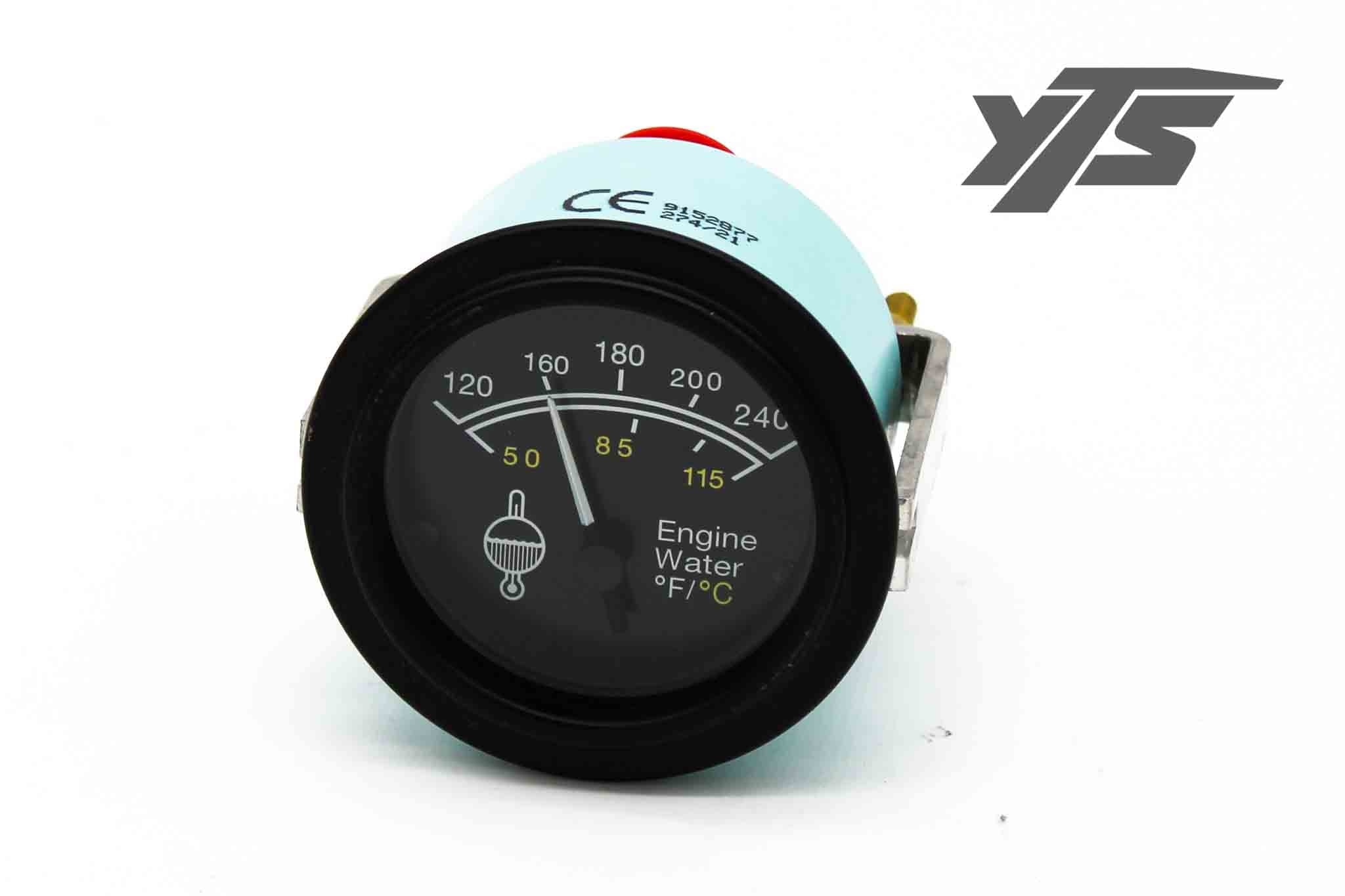 Capacity Gauge Water Temp 100-240F 12v - 121710 - Cab for yard trucks SKU 121710