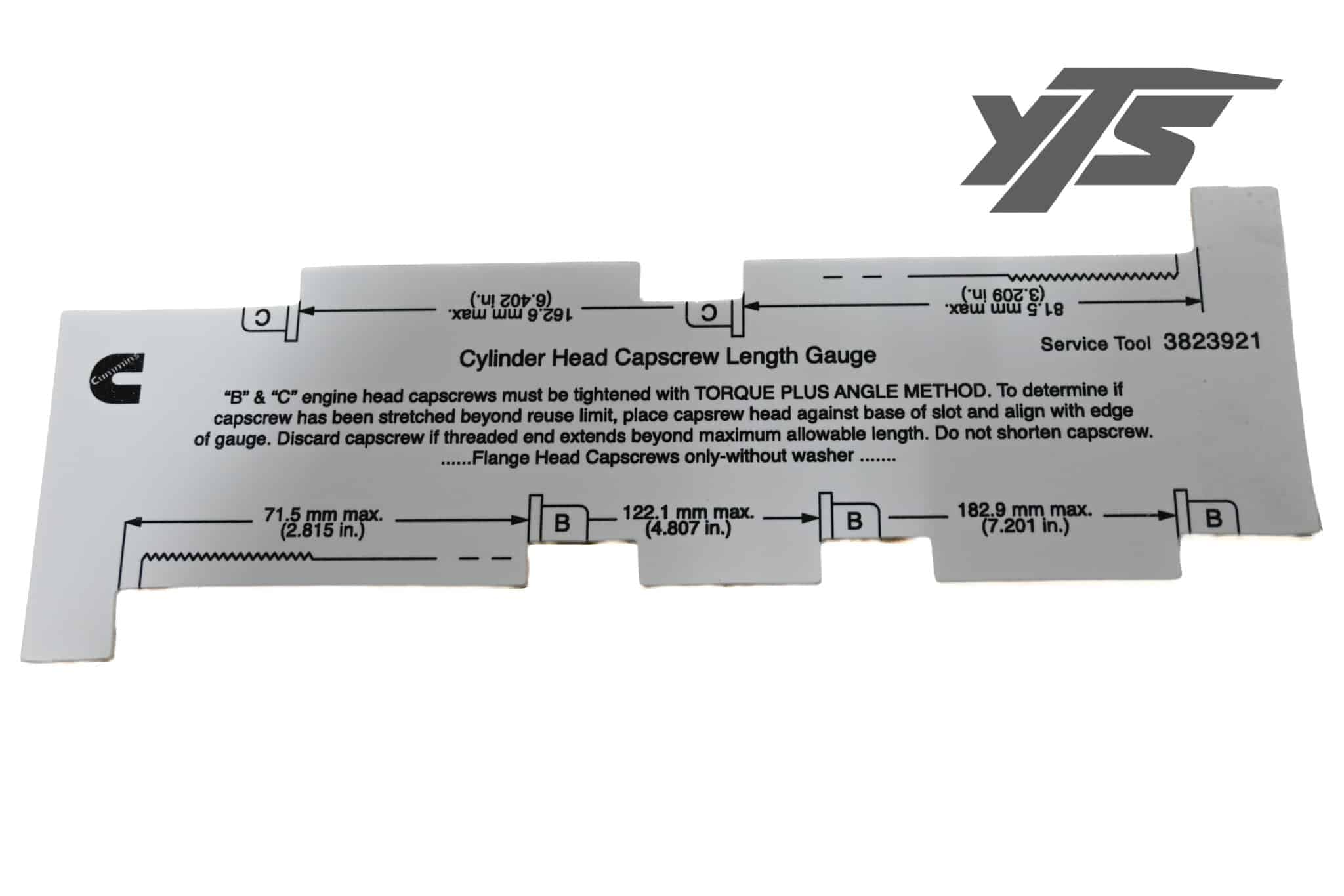 Cummins Gauge Screw Length Cap - 3823921 - Fasteners for yard trucks SKU 3823921