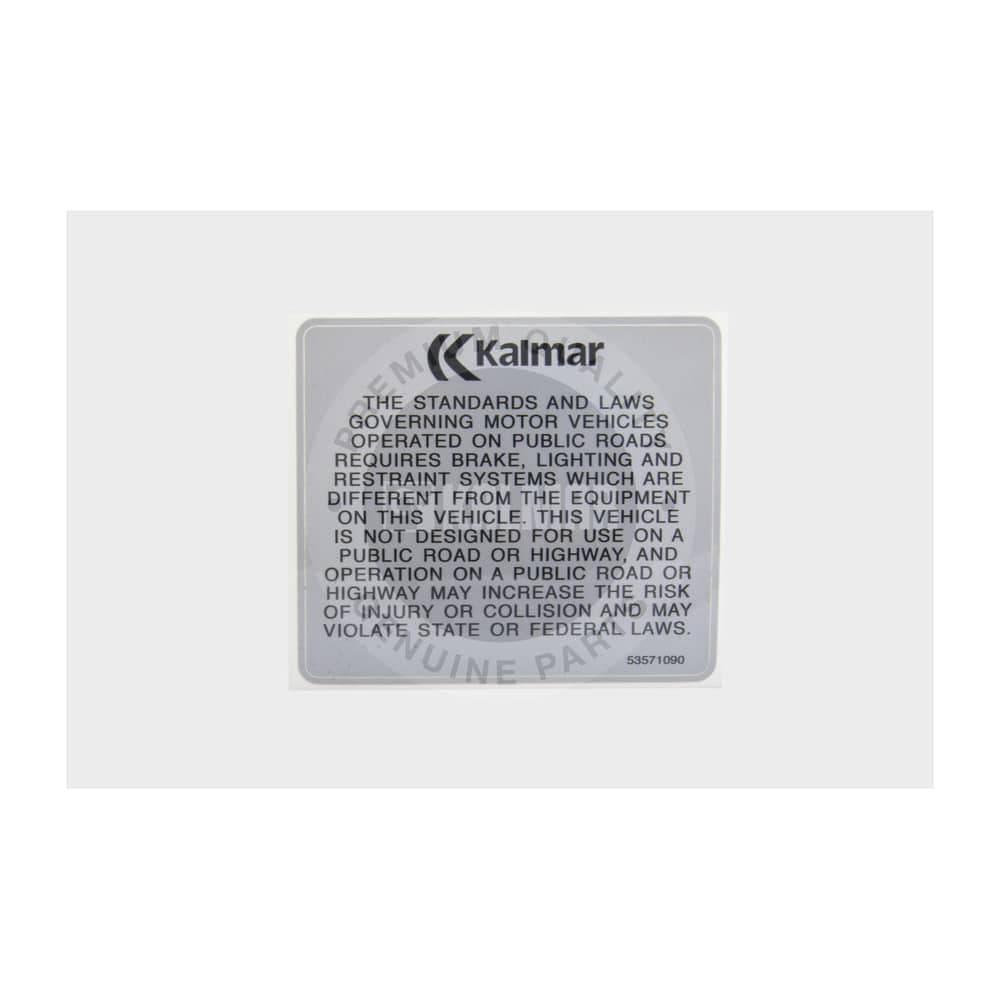 Kalmar Ottawa Decal Off-Highway - 53571090 - Stickers & Decals for yard trucks SKU 53571090