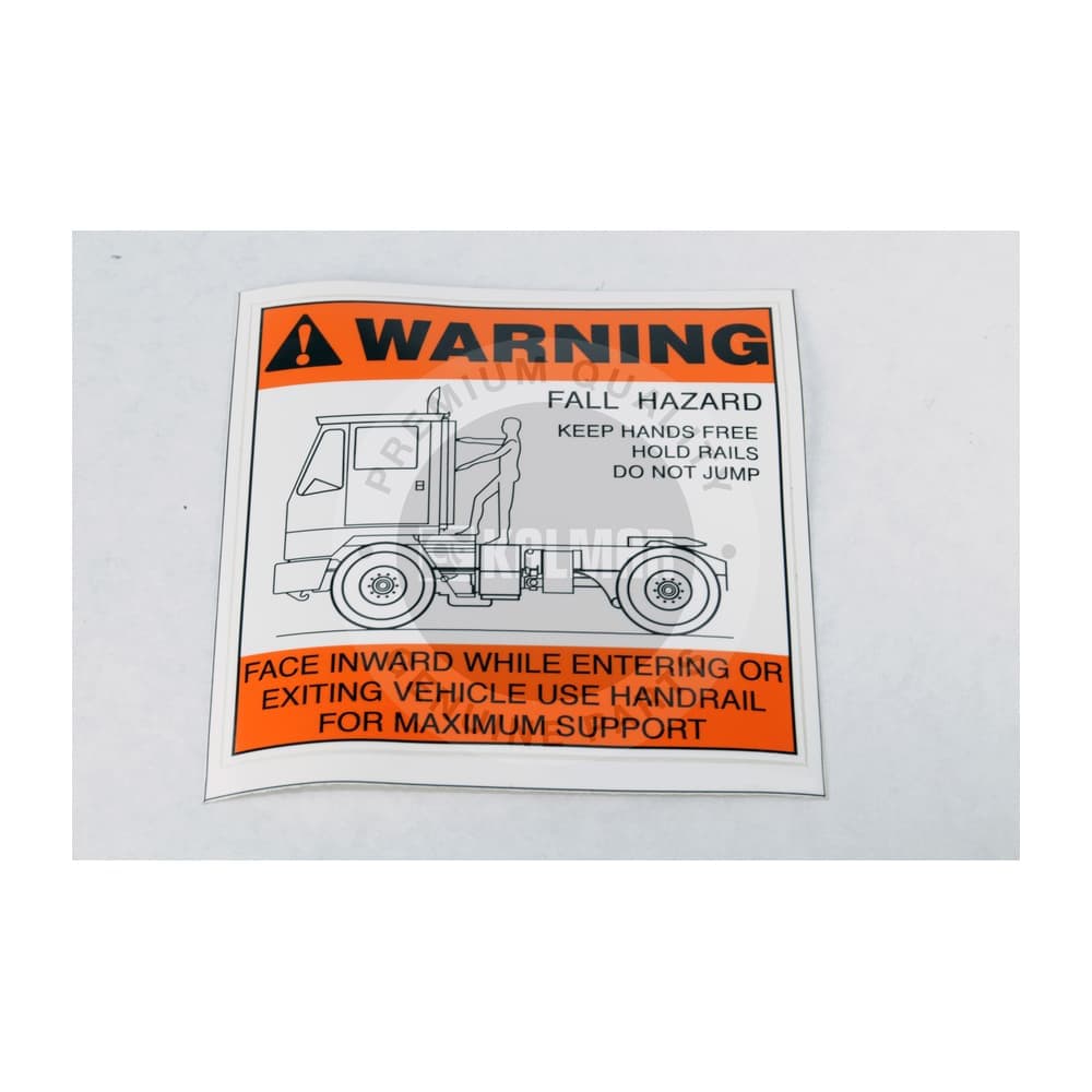 Kalmar Ottawa Decal Warning - 53571789 - yard truck part SKU 53571789