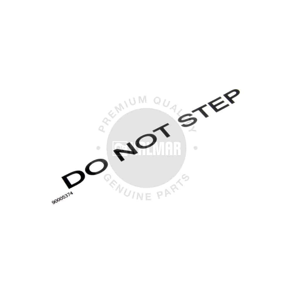 Kalmar Ottawa Decal Do Not Step - 90005374 - Stickers & Decals for yard trucks SKU 90005374