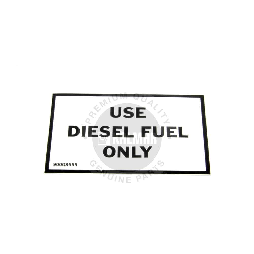 Kalmar Ottawa Decal Diesel Only - 90008555 - Stickers & Decals for yard trucks SKU 90008555
