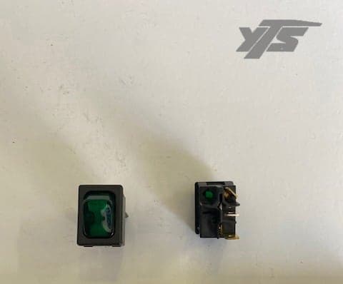 Kalmar Ottawa Green Rocking Switch - 90036523 - yard truck part SKU 90036523