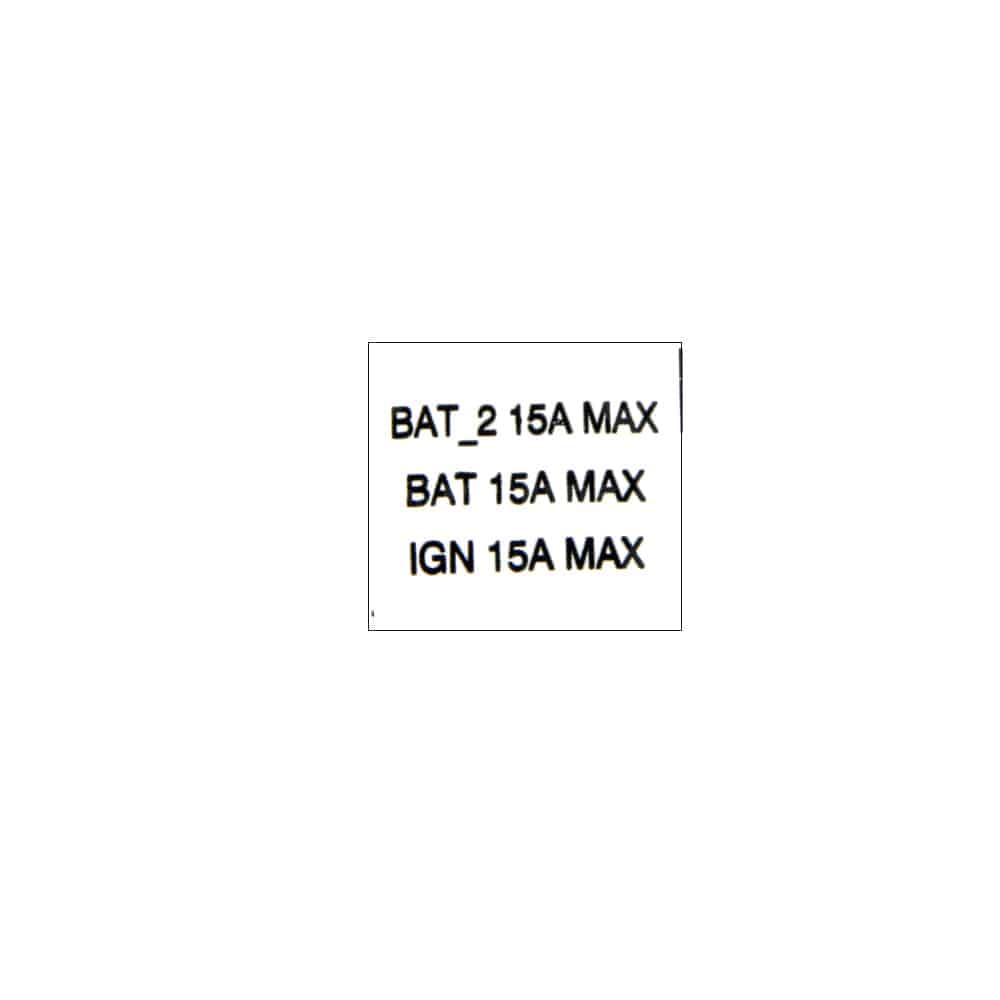 Kalmar Ottawa Decal Fuse - CTT00007916 - Stickers & Decals for yard trucks SKU CTT00007916