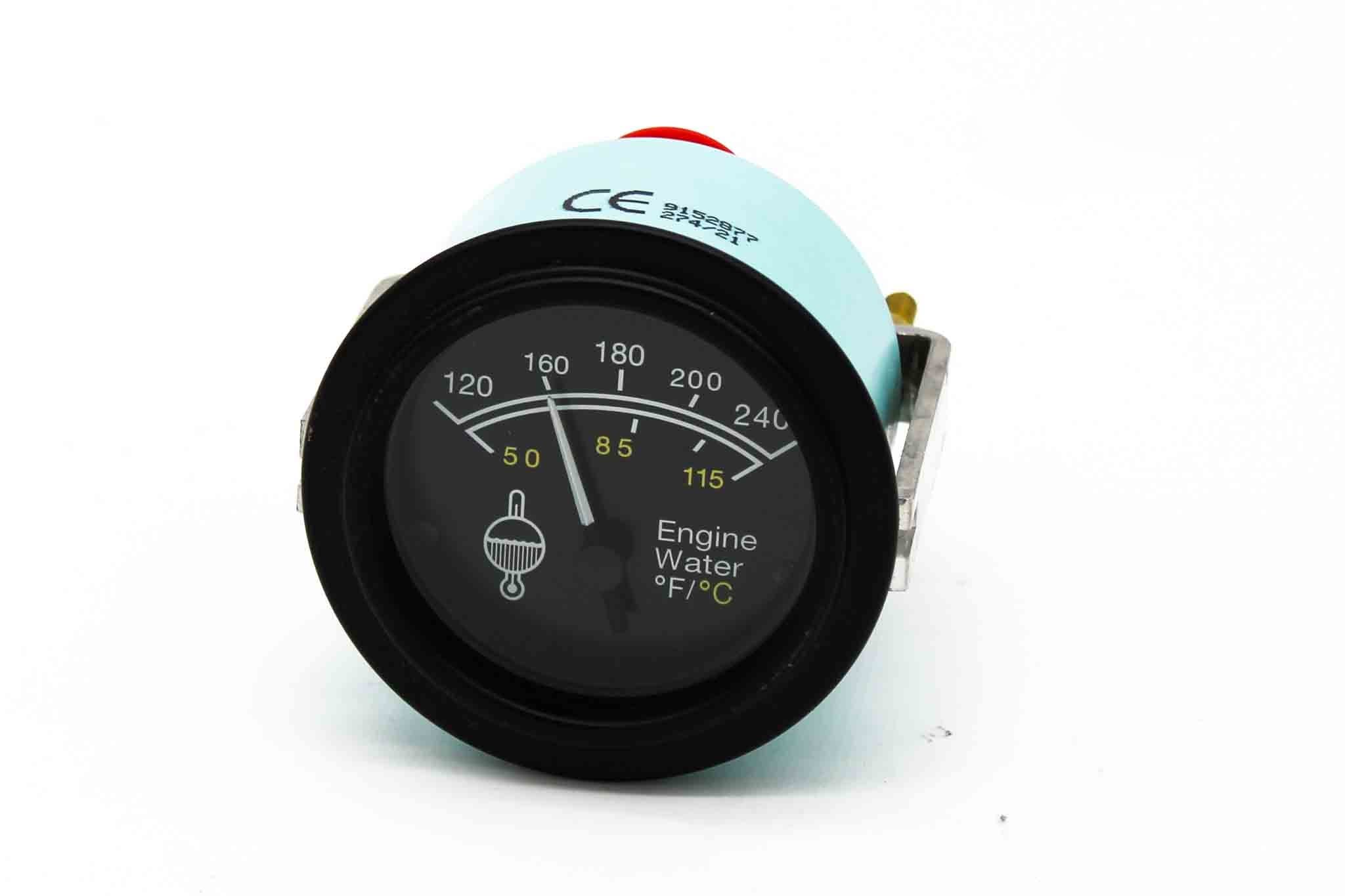 Capacity Gauge Water Temp 100-240F 12v - 121710 - Cab for yard trucks SKU 121710