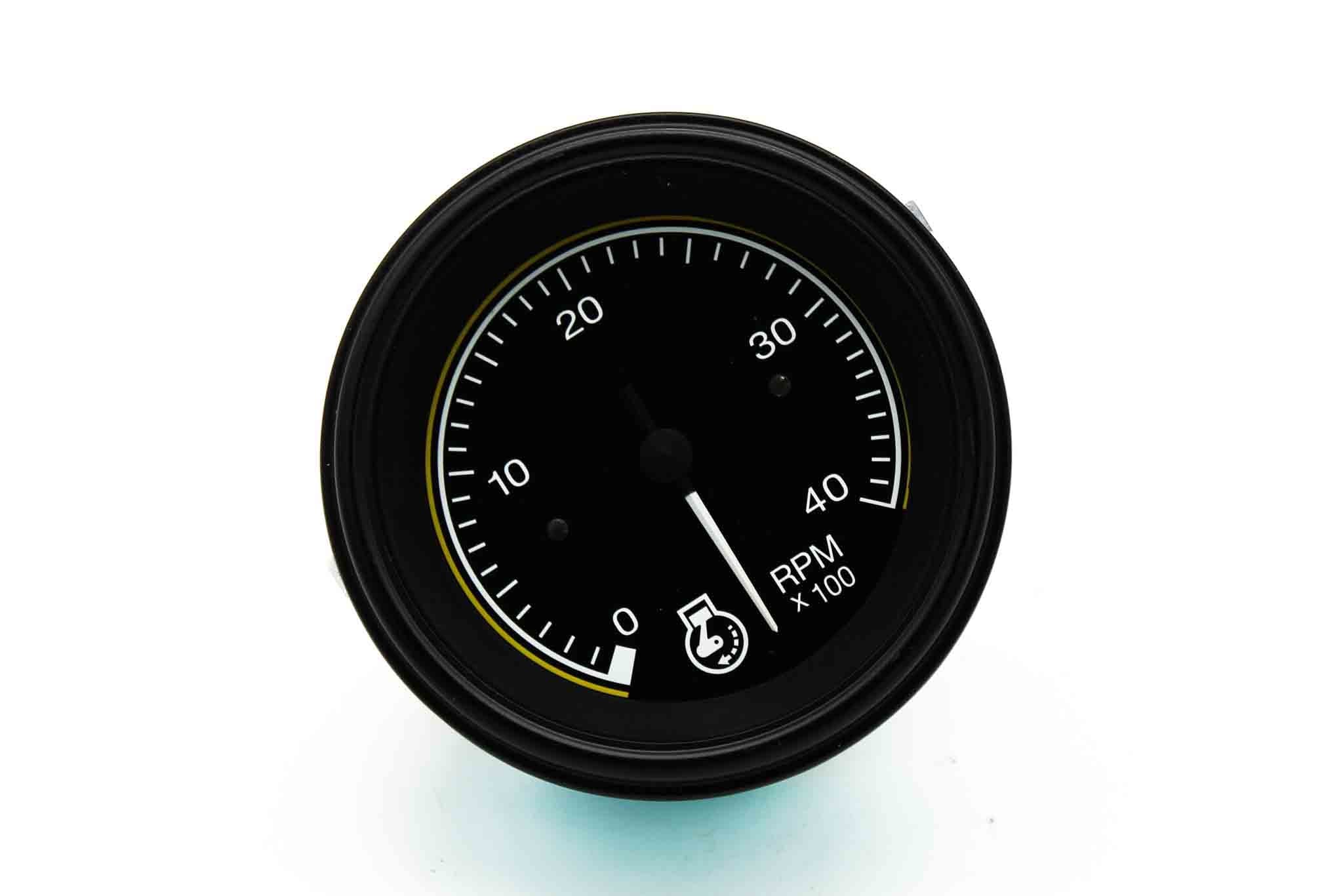 Capacity Tachometer 12v 0-4000 RPM - 130585 - Cab for yard trucks SKU 130585