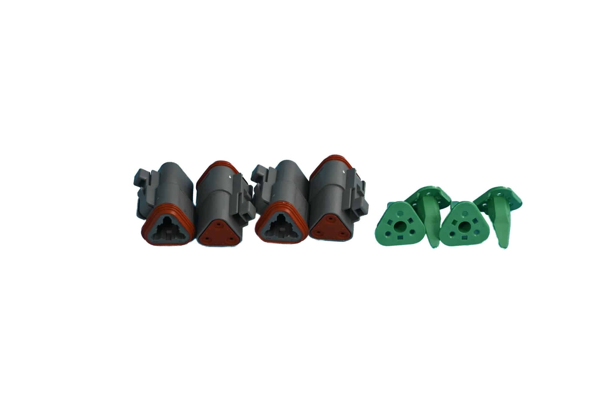 Automann Deutsch Plug Set 3 Cavity 4Pk - 178.8303P-4 - Miscellaneous for yard trucks SKU 178.8303P-4