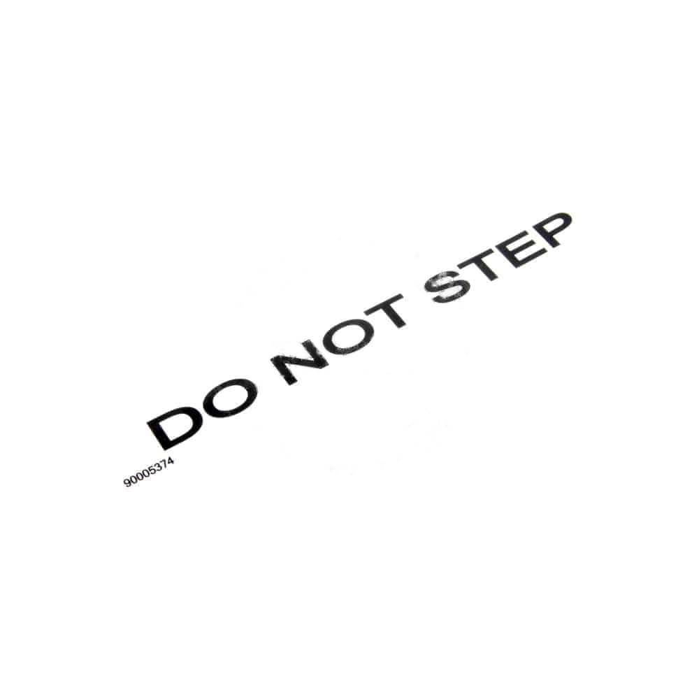 Kalmar Ottawa Decal Do Not Step - 90005374 - Stickers & Decals for yard trucks SKU 90005374