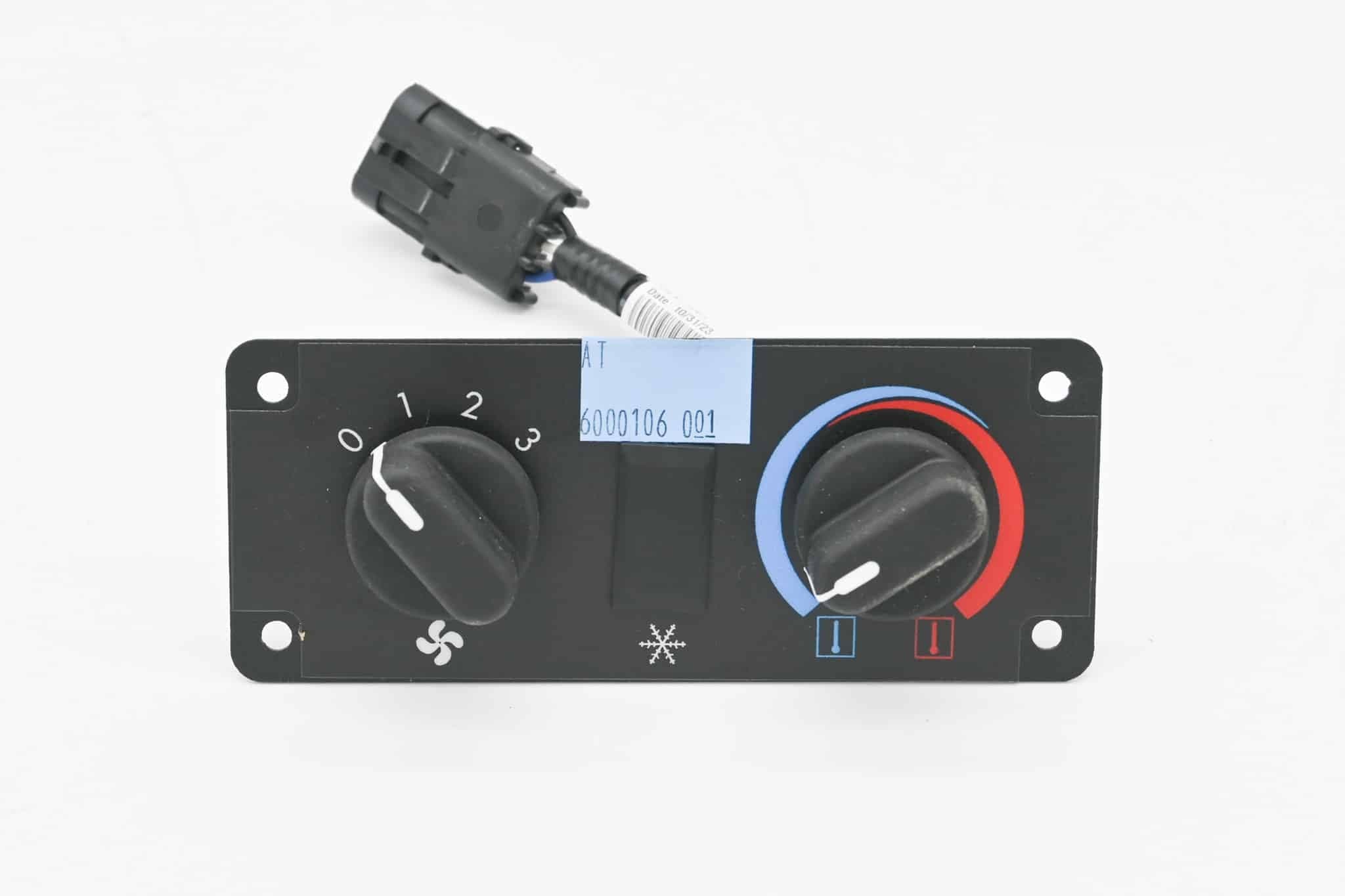 Autocar Heater Control Panel - A6000106-001 - Heating & Cooling for yard trucks SKU A6000106-001