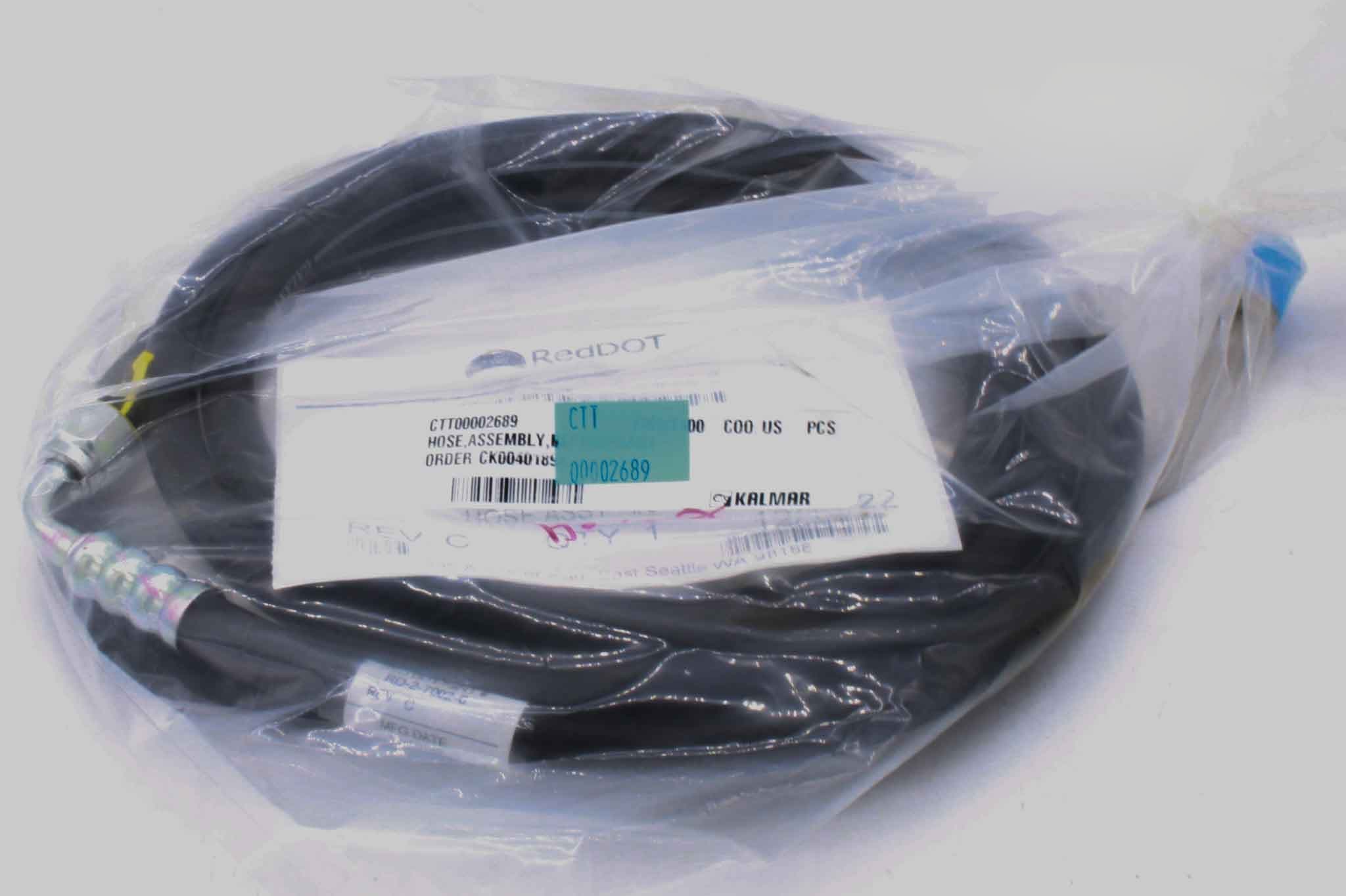 Kalmar Ottawa Hose Refrigerant Assembly - CTT00002689 - Tubes & Lines for yard trucks SKU CTT00002689